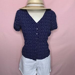 J. Crew button up star top